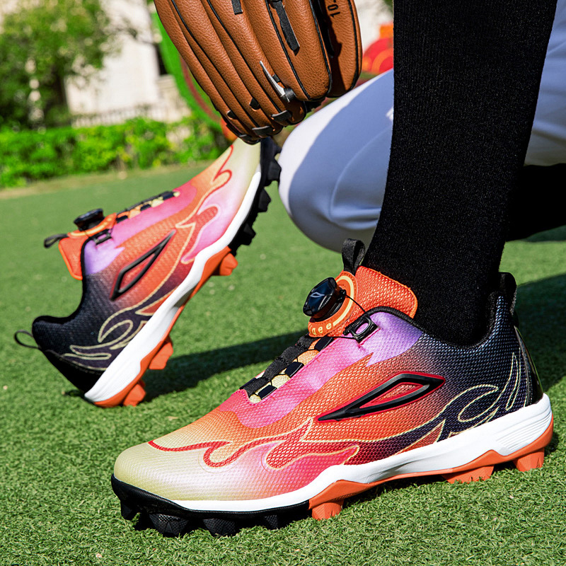 Long Spike Anti Slip Baseball Cleats with Rotating Knob