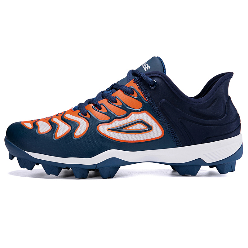 Gradient Flame Breathable Baseball Turf Shoes