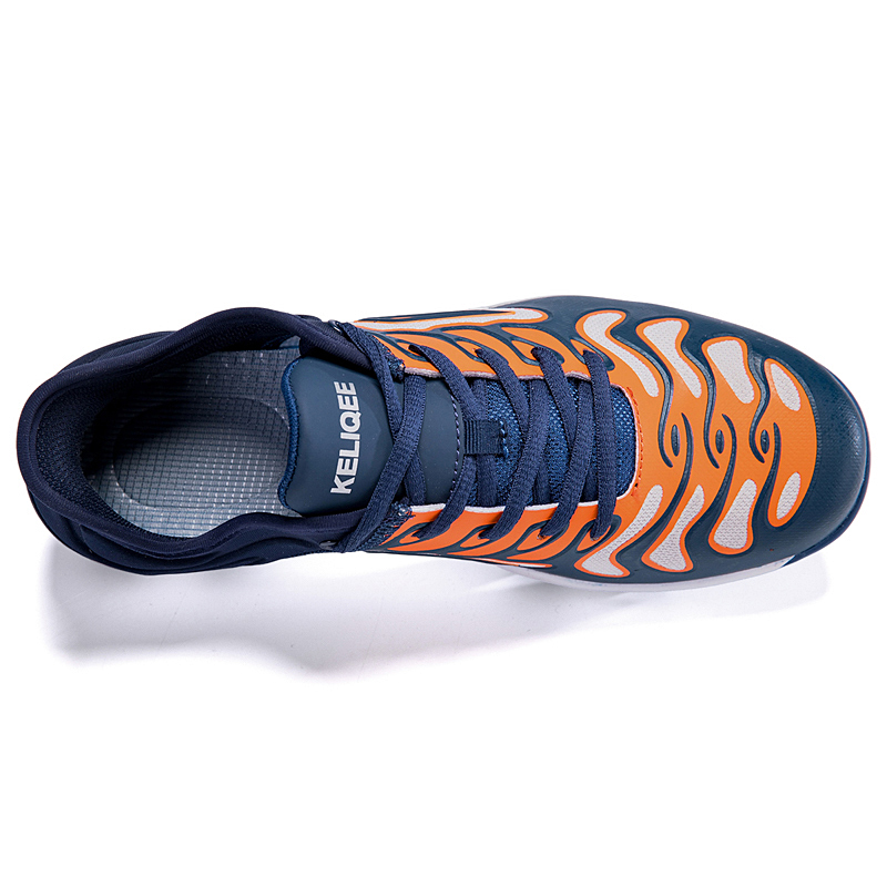 Gradient Flame Breathable Baseball Turf Shoes
