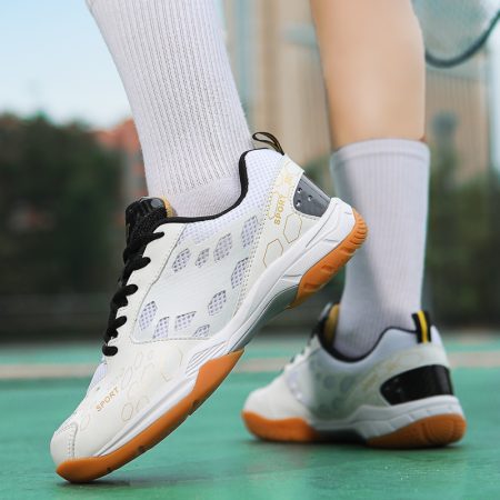 Men Lightweight Non Slip Badminton Shoes - Image 5