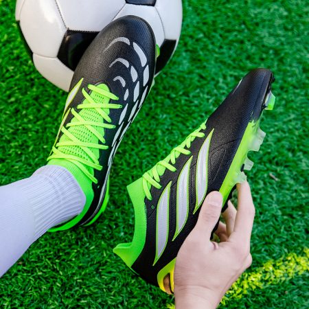 Unisex FG Firm Ground Soccer Cleats Knitted Football Boots - Image 3