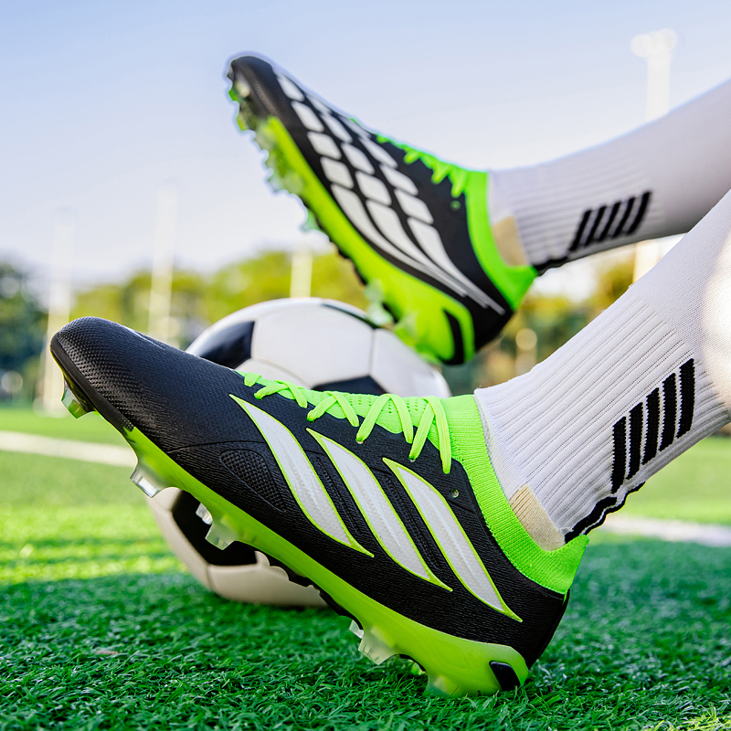 Unisex FG Firm Ground Soccer Cleats Knitted Football Boots