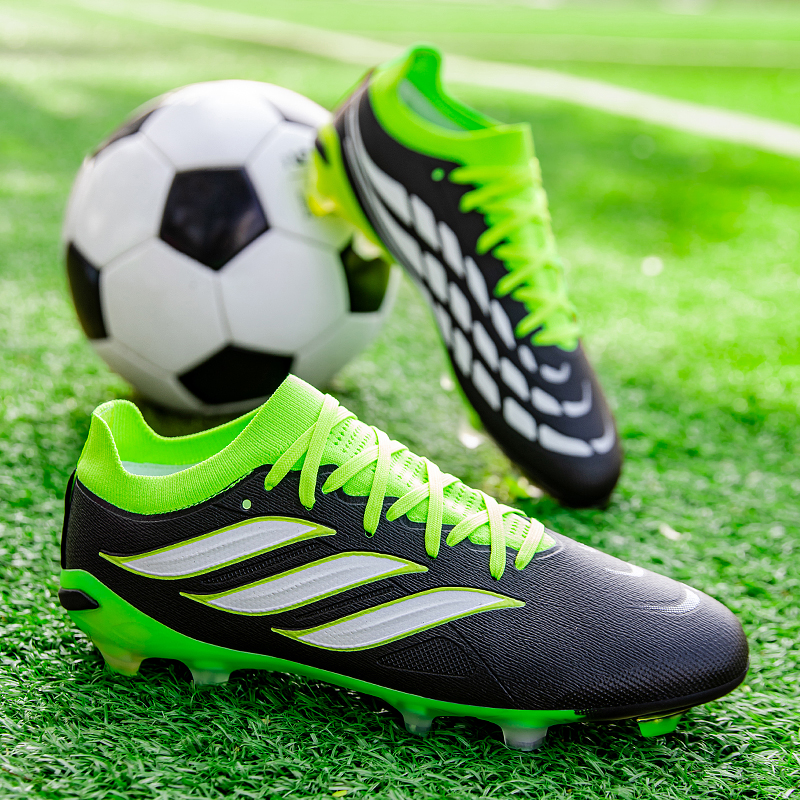 Unisex FG Firm Ground Soccer Cleats Knitted Football Boots