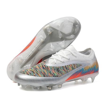 Unisex Gradient FG Knitted Soccer Cleats Football Boots - Image 9