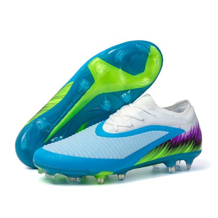 Unisex Gradient FG Knitted Soccer Cleats Football Boots - Image 7