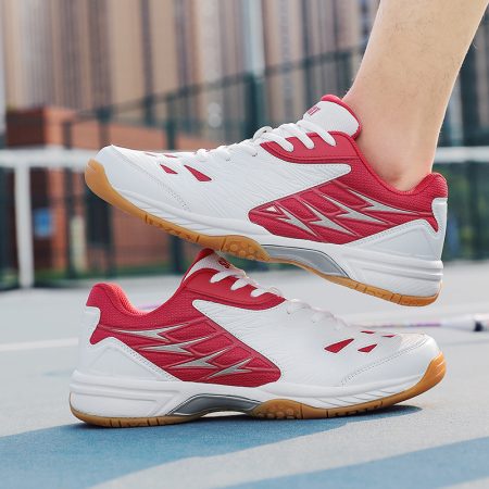 Men Professional Lace Up Badminton Court Shoes - Image 1