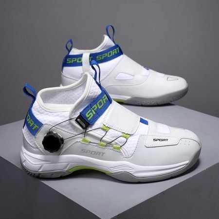 Unisex High Top BOA Dial Badminton Court Shoes - Image 1