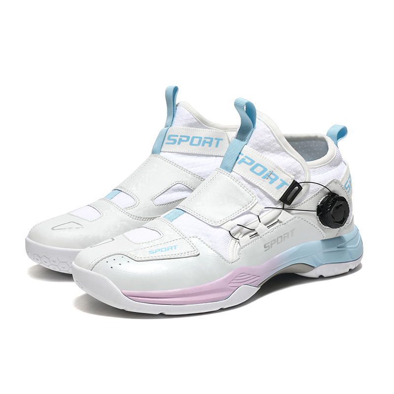 Unisex High Top BOA Dial Badminton Court Shoes
