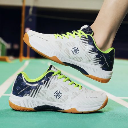 Men Lace Up Gum Sole Professional Badminton Shoes - Image 1