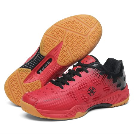Men Lace Up Gum Sole Professional Badminton Shoes - Image 8