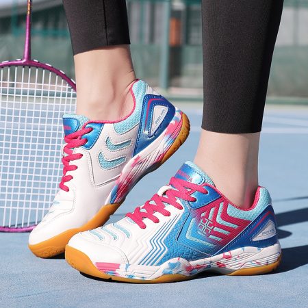 Women Non Marking Gum Sole Professional Badminton Shoes - Image 1