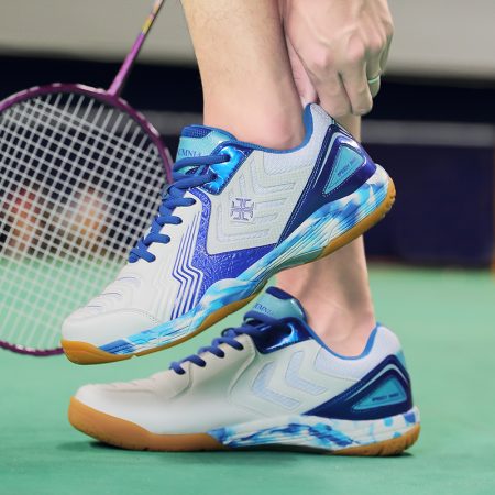 Men Non Marking Gum Sole Professional Badminton Shoes - Image 1