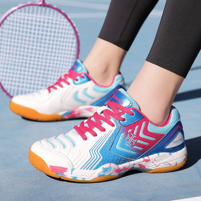 Women Non Marking Gum Sole Professional Badminton Shoes