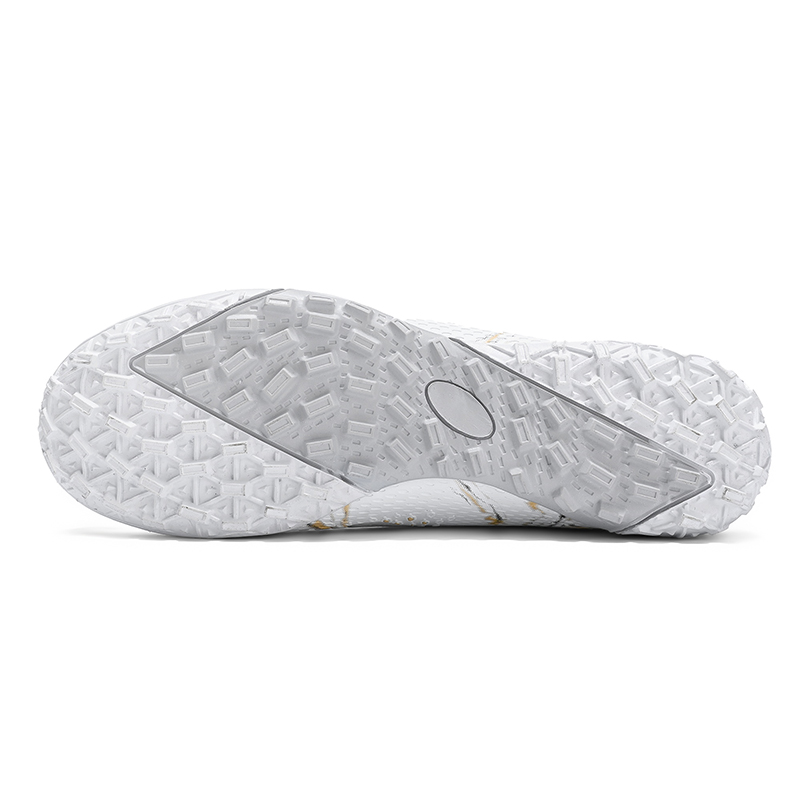 Unisex High Cut TF Knitted Soccer Cleats Marble Print Football Boots