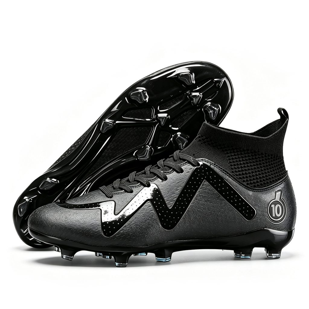 Unisex High Cut FG Soccer Cleats High Ankle Football Boots