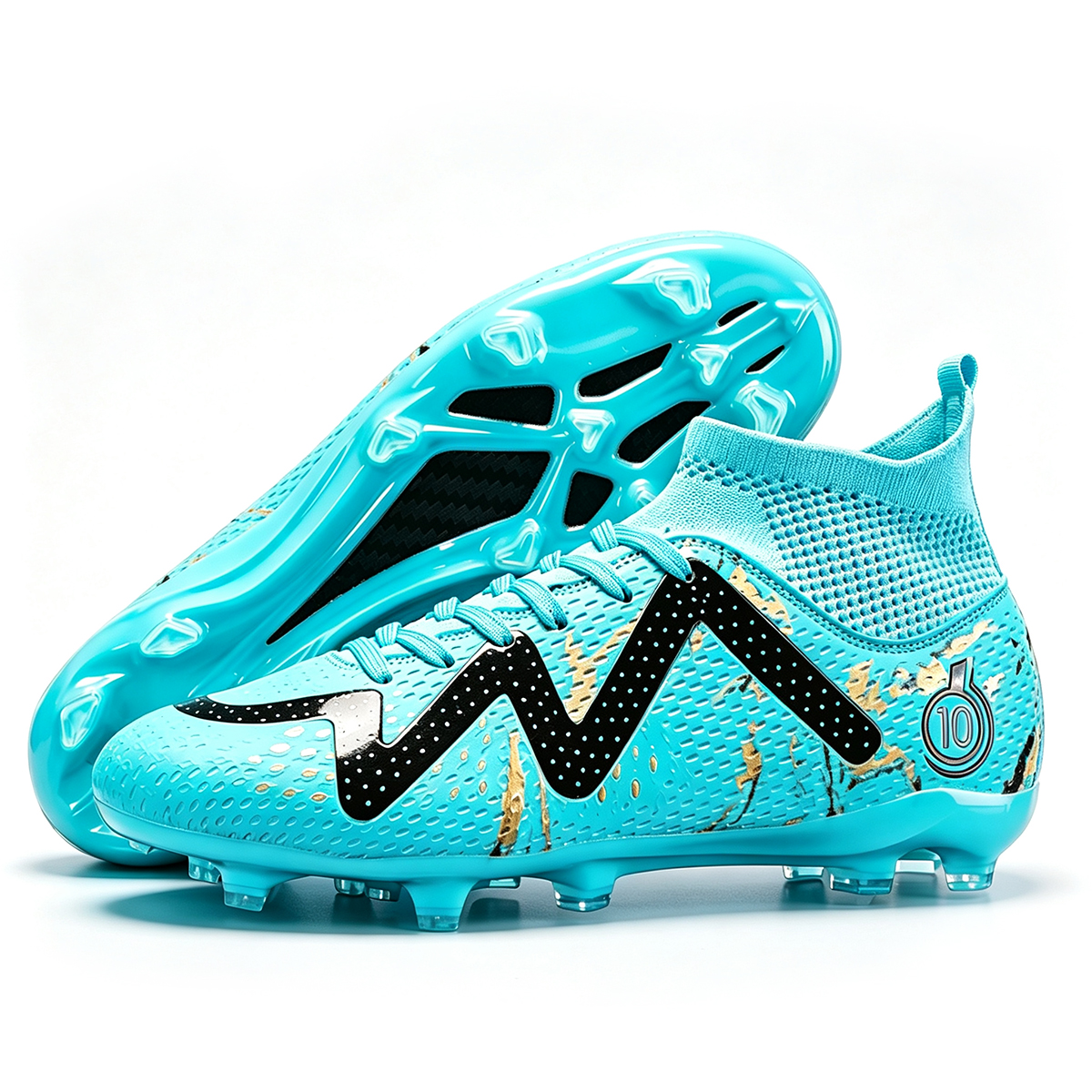Unisex High Cut FG Soccer Cleats High Ankle Football Boots - Image 8