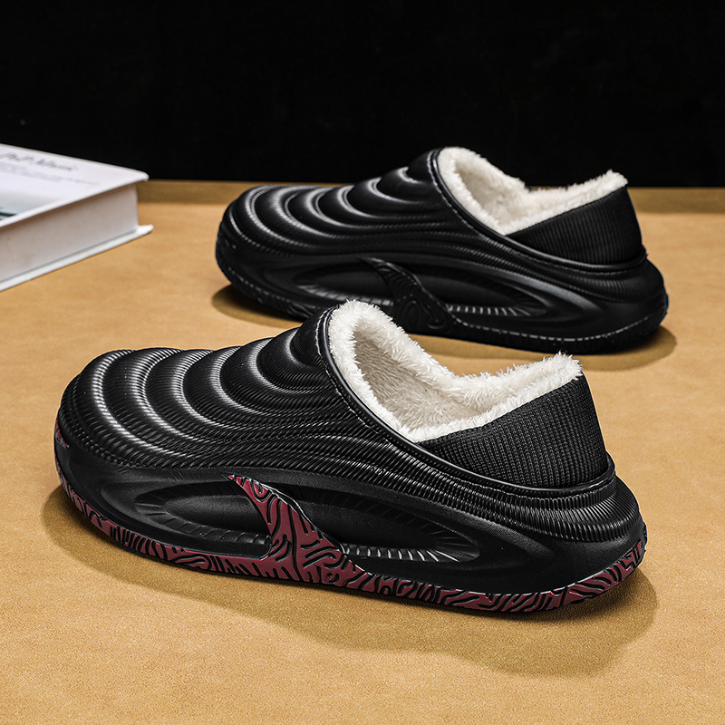 Unisex Artificial Fur Lined EVA Winter Clogs for Men Women