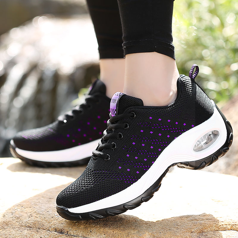 Women Fly Knit Air Cushion Dance Sneakers