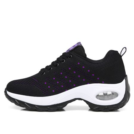Women Fly Knit Air Cushion Dance Sneakers - Image 2