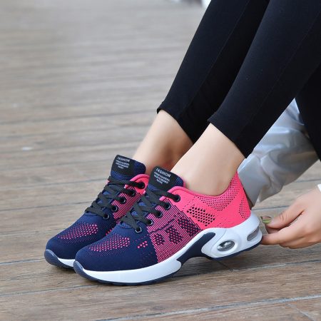 Women Fly Knit Air Cushion Sneakers - Image 8