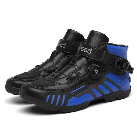 Men BOA Buckle Protective Motorcycle Riding Boots - Image 7