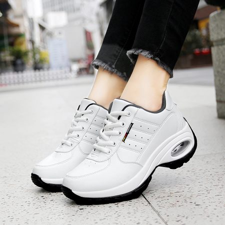 Women Microfiber Air Cushion Sneakers - Image 3