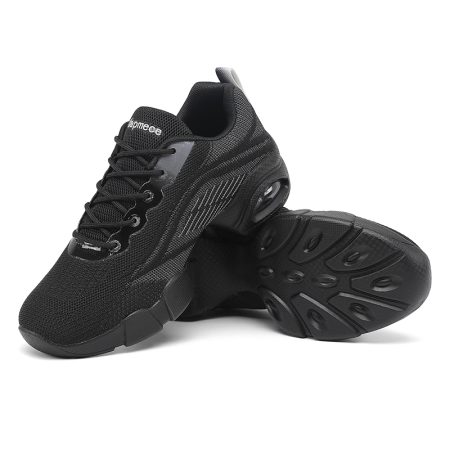 Women Fly Knit Air Cushion Dance Sneakers - Image 8