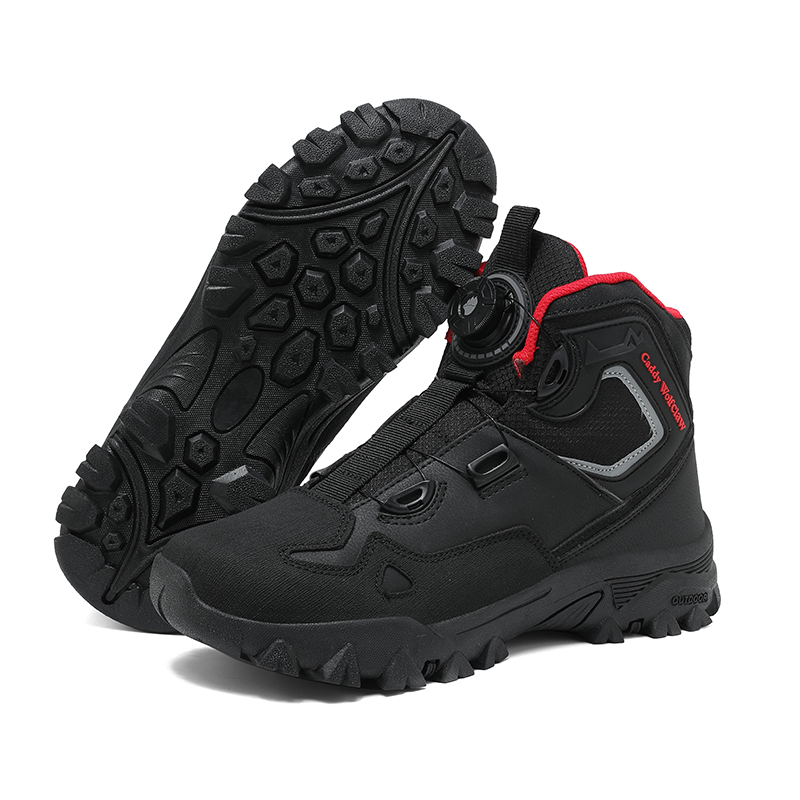 Men Rotary BOA Buckle Motorcycle Riding Boots