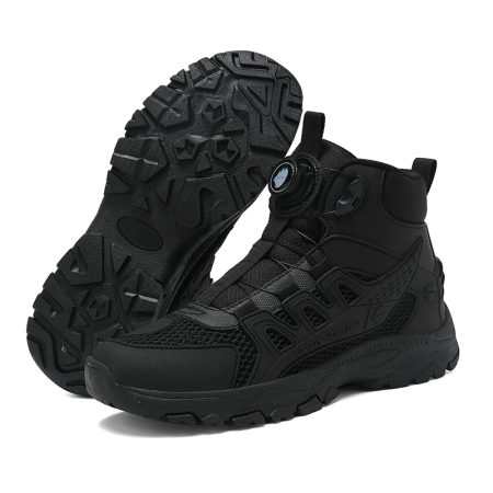 Men Breathable Rotary BOA Buckle Motorcycle Riding Boots - Image 8