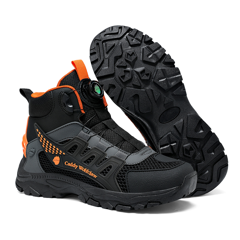 Men Breathable Rotary BOA Buckle Motorcycle Riding Boots