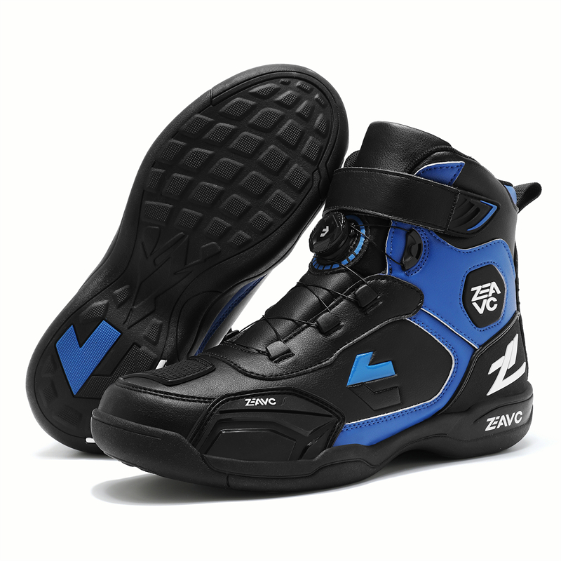 Men BOA Buckle Motorcycle Racing Riding Boots