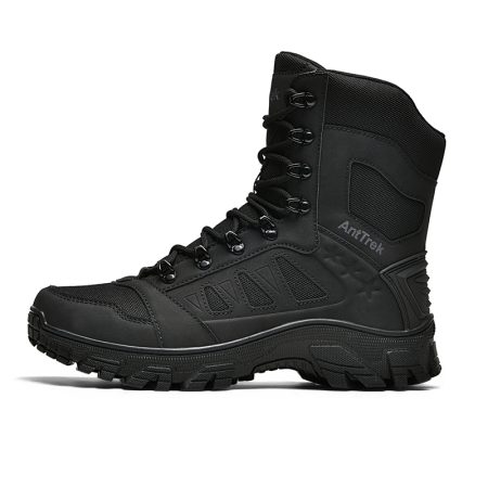 Men High Top Tactical Combat Boots Non Slip Rubber Sole - Image 2