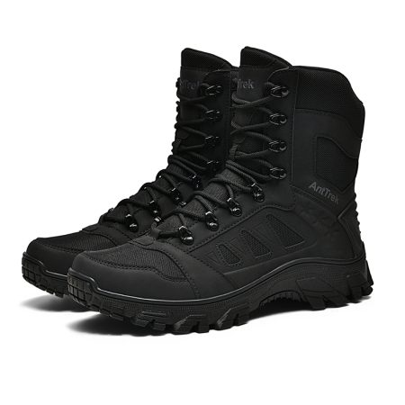 Men High Top Tactical Combat Boots Non Slip Rubber Sole - Image 6