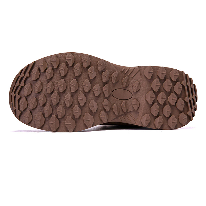 Men High Top Tactical Hiking Boots Rubber Outsole