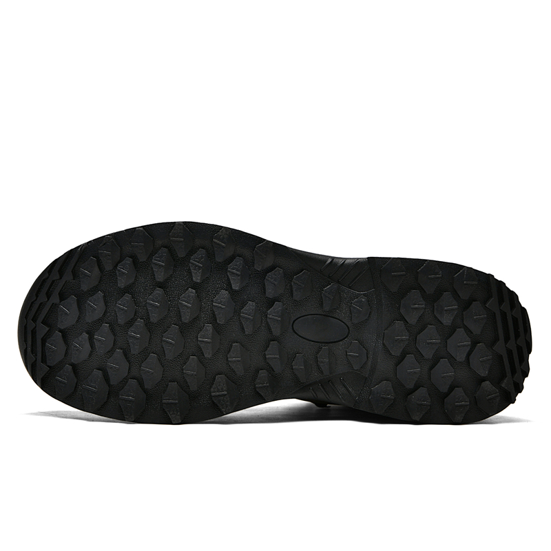 Men High Top Hiking Boots Reinforced Toe Rubber Sole