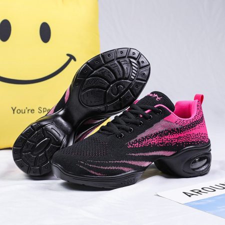 Women Fly Knit Dance Sneakers - Image 1