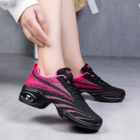Women Fly Knit Dance Sneakers - Image 5