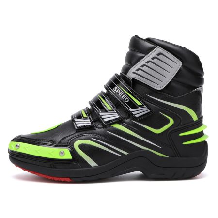 Men Triple Velcro Motorcycle Racing Boots - Image 2
