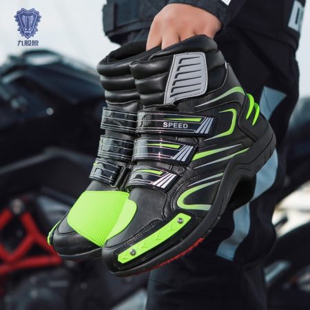 Men Triple Velcro Motorcycle Racing Boots - Image 3