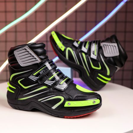 Men Triple Velcro Motorcycle Racing Boots - Image 6
