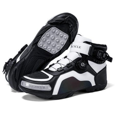 Men BOA Buckle Protective Motorcycle Riding Boots - Image 6