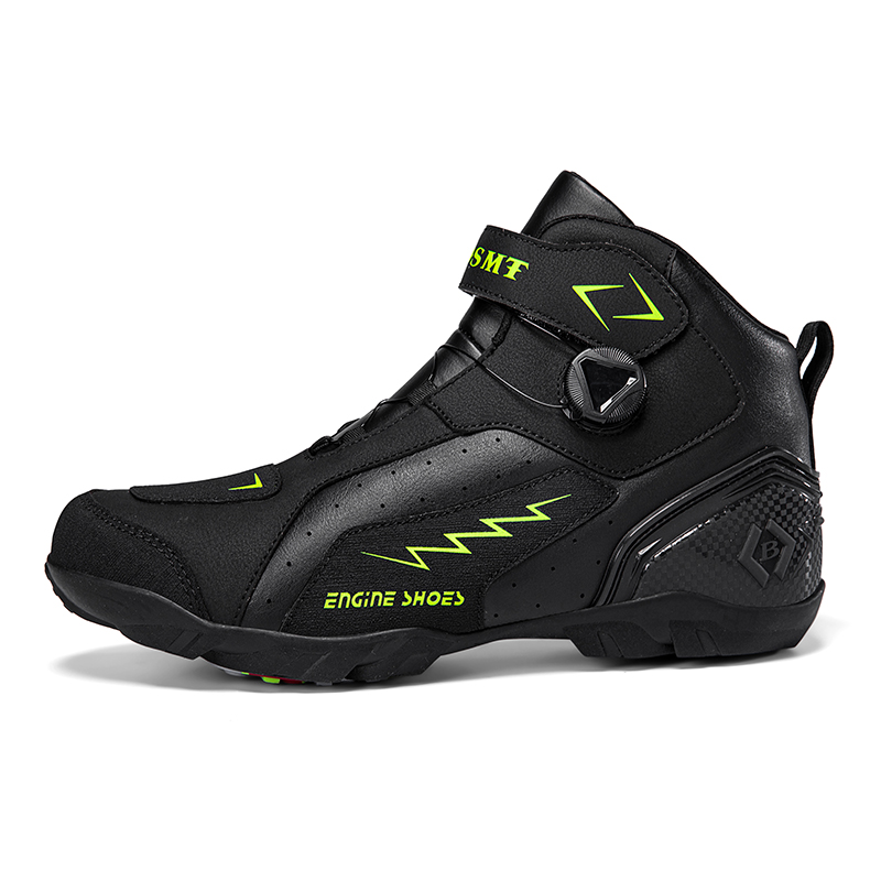 Men BOA Buckle Breathable Motorcycle Riding Boots