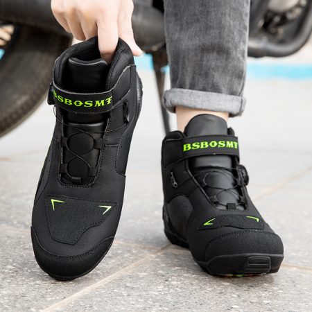 Men BOA Buckle Breathable Motorcycle Riding Boots - Image 3