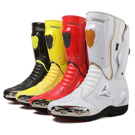 Unisex Tall Full Protective Motorcycle Racing Boots - Image 5