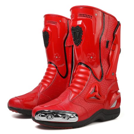 Unisex Tall Full Protective Motorcycle Racing Boots - Image 7