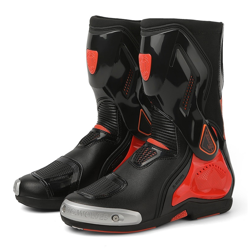 Men Tall Full Protective Motorcycle Racing Boots