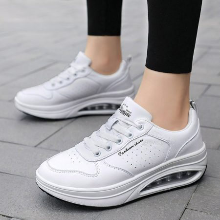 Women Microfiber Air Cushion Sneakers - Image 1