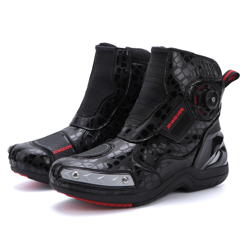 Unisex BOA Metal Toe Motorcycle Riding Boots