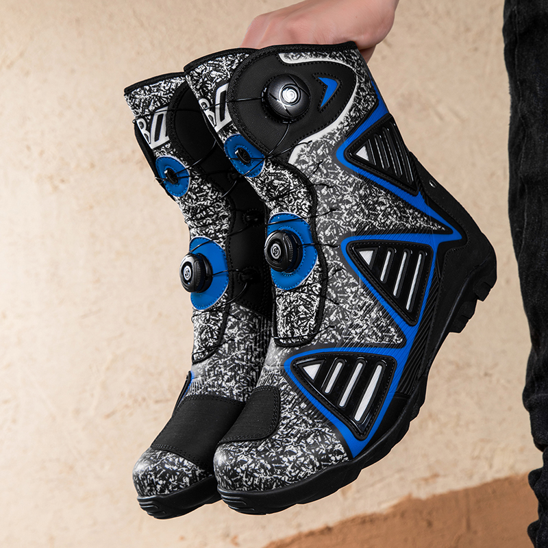 Unisex Dual BOA Motocross Motorcycle Riding Boots
