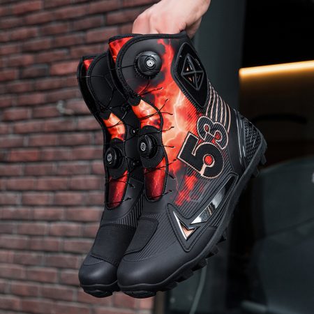 Men Dual BOA Offroad Motocross Motorcycle Boots